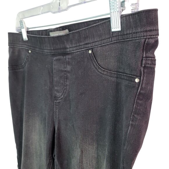 Alexander Jordan Womens Size M Black Solid Pull On Skinny Jeggings - Picture 3 of 10